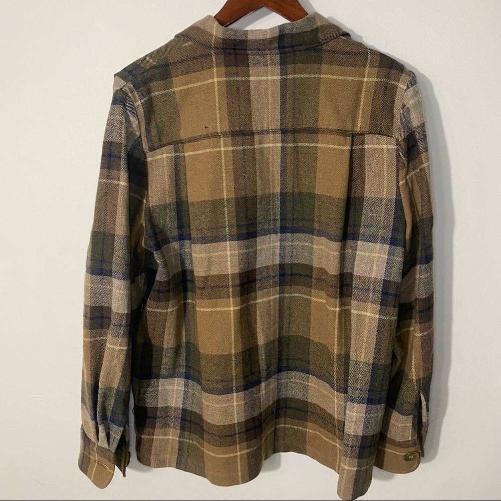 Vintage Pendleton Wool Brown Tan Shacket Size Med… - image 7